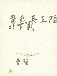 医武兵王陆轩txt下载