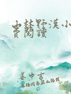 山林野汉小说免费阅读
