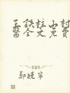 王铁柱山村小神医全文免费阅读