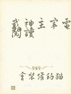 武神主宰电子书阅读
