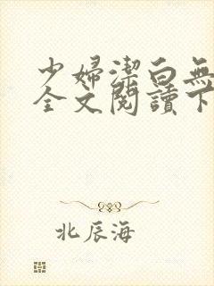 少妇洁白无删减全文阅读下载