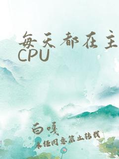 每天都在主动求CPU