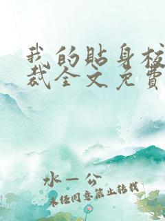 我的贴身校花总裁全文免费阅读