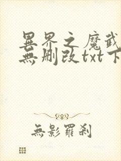 异界之魔武流氓无删改txt下载