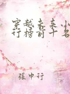 穿越未来小说排行榜前十名完结篇