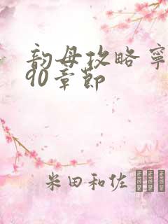 韵母攻略宁秋婉90章节