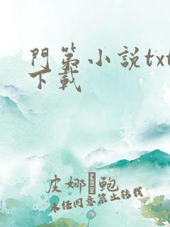 门第小说txt下载