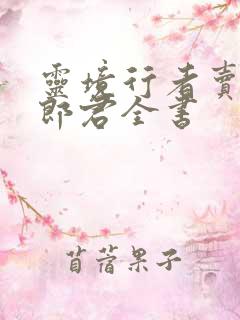 灵境行者卖报小郎君全书