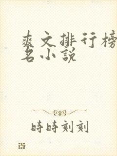爽文排行榜前十名小说