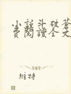小说斗破苍穹免费阅读全文无窗口