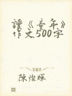 读《童年》有感作文500字