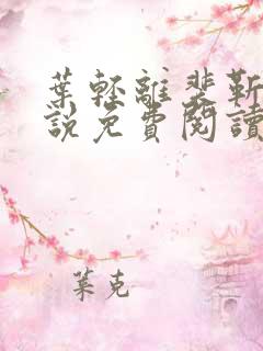 叶轻离裴靳墨小说免费阅读无弹窗