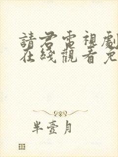 请君电视剧全集在线观看免费