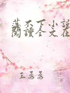 落不下小说免费阅读全文在线阅读