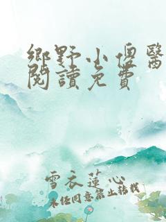 乡野小傻医全文阅读免费