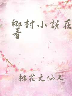 乡村小说在线观看
