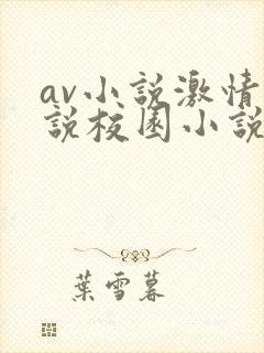 av小说激情小说校园小说