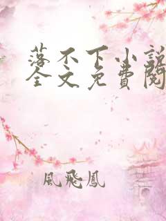 落不下小说在线全文免费阅读笔趣阁无弹窗