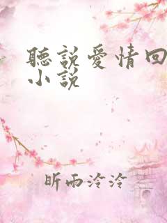 听说爱情回来过小说