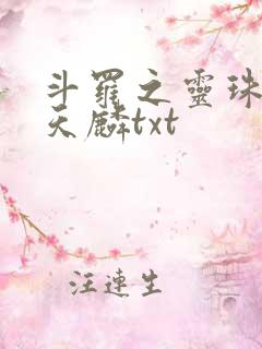 斗罗之灵珠神剑天麟txt