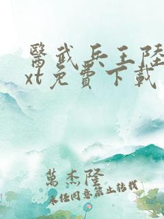 医武兵王陆轩txt免费下载