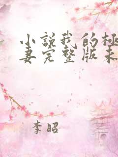 小说我的极品娇妻完整版未删减小说
