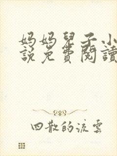 妈妈儿子小浩小说免费阅读