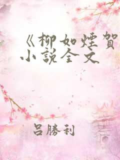 《柳如烟贺强》小说全文