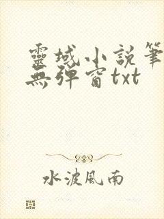 灵域小说笔趣阁无弹窗txt