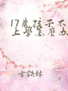 17岁孩子不想上学怎么办最好的方法