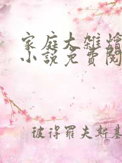 家庭大杂烩紫轩小说免费阅读