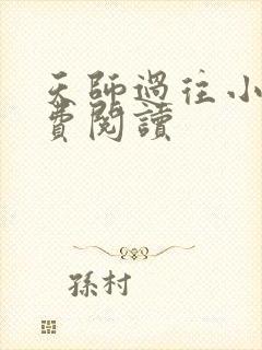 天师过往小说免费阅读