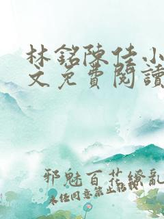 林铭陈佳小说全文免费阅读笔趣阁