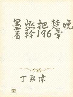 墨燃把楚晚宁按着干196章