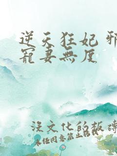 逆天狂妃 邪王宠妻无度