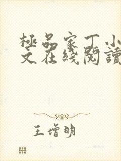 极品家丁小说全文在线阅读