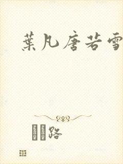 叶凡唐若雪正版
