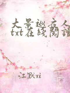 大景巡夜人小说txt在线阅读