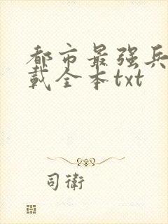 都市最强兵王下载全本txt