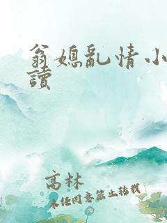 翁媳乱情小说阅读