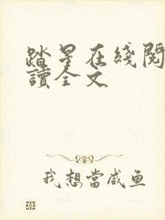 踏星在线阅读阅读全文