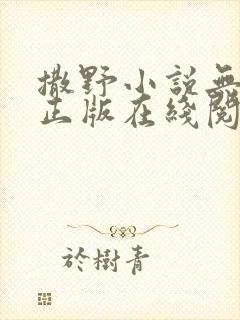 撒野小说无删减正版在线阅读