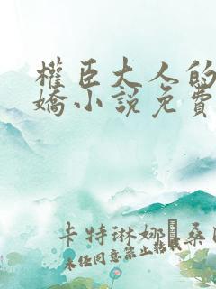 权臣大人的掌中娇小说免费阅读全文