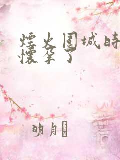 烟火围城时林烟怀孕了