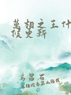 万相之王什么时候更新