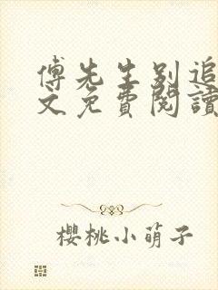 傅先生别追了全文免费阅读