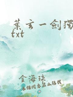 叶玄一剑独尊 txt