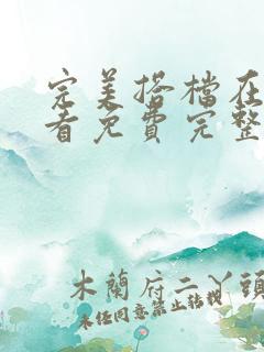 完美搭档在线观看免费完整观看