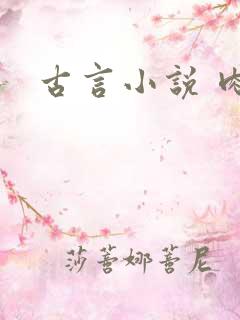 古言小说 肉