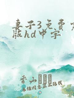 妻子3免费完整版hd中字